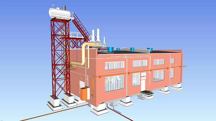 Термомасляная котельная на природном газе 1,7 МВт, н.п. Осиповичи, Беларусь