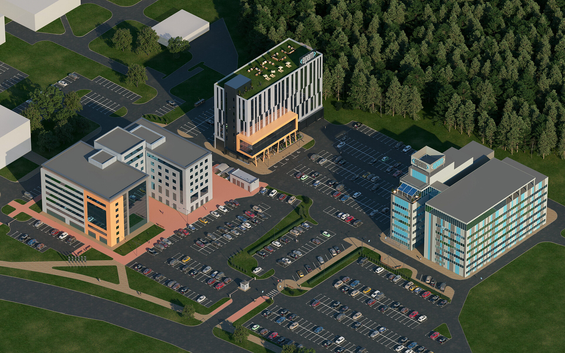 EPAM Campus – современный комплекс в Минске: объект ЭНЭКА